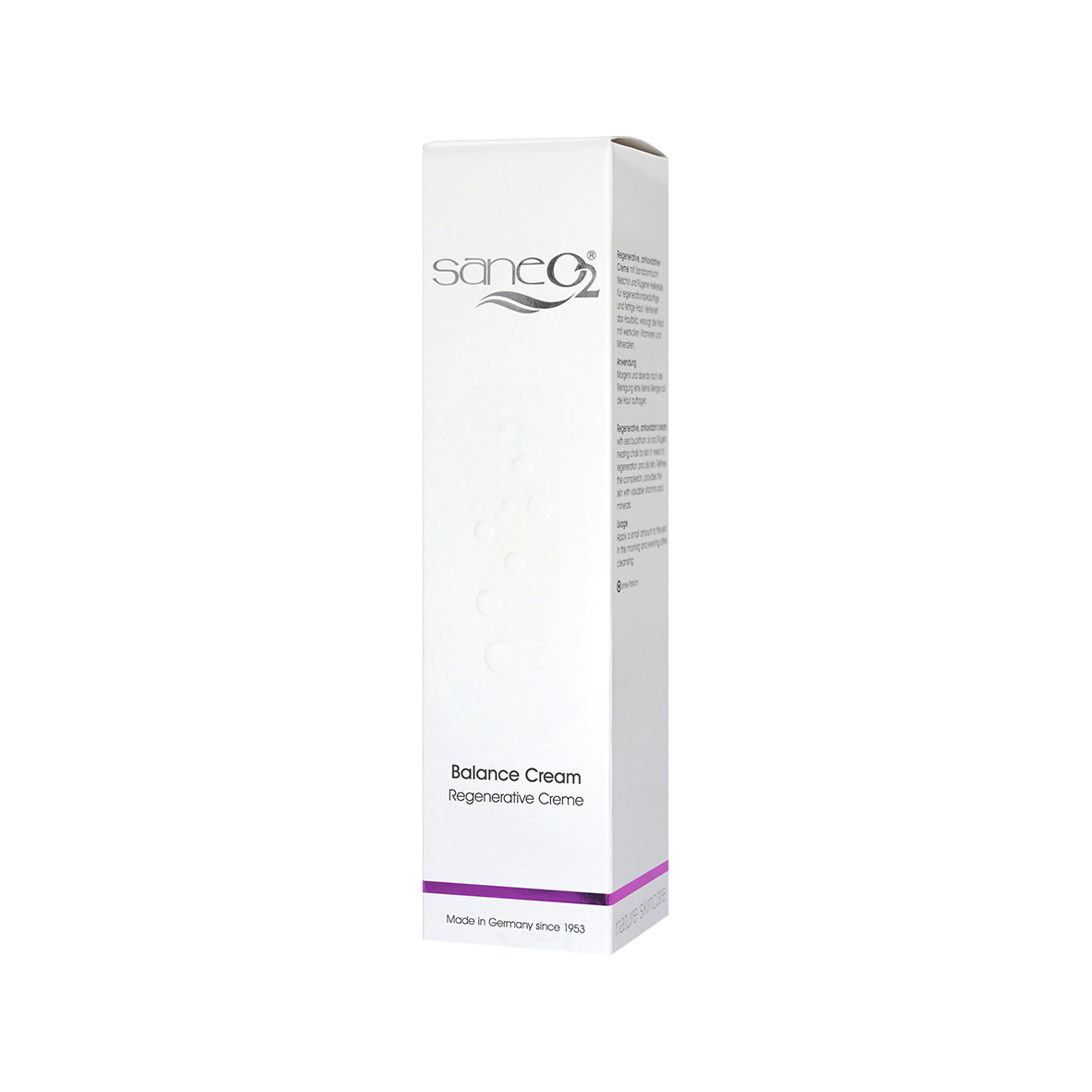SaneO2® Balance Cream - Regenerative Creme